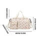 thumbnail image 5 of Fiudx Bolso de Mano con Estampado de Fresa, Bolso de Mano de Gran Capacidad con Compartimento para Zapatos y Separación Entre Ropa y Artículos Húmedos y Secos, Bolso Ligero de Pana para Fin de Semana, 5 of 6