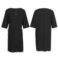 thumbnail image 6 of [BRAND CLEARANCE!]Mens Nightdress Absorb Water Solid Color Pajamas Short Sleeve Bathrobe Couple Pajamas Mens Robe, 6 of 10