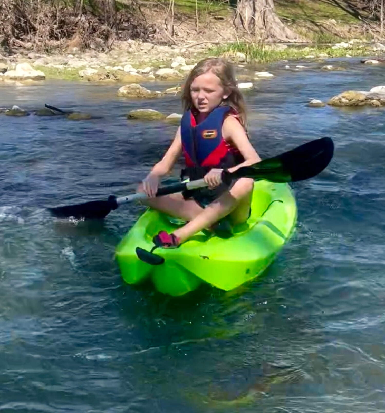 Hardcore Water Sports 58" Kids Kayak Paddle | River Tubing paddle | Double Oars for River Run