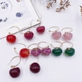 thumbnail image 5 of SPRING PARK 1 Pair Fashion Sweet Pink Cherry Simulation Fruit Earrings Cute Ear Drop Women Stud, 5 of 8