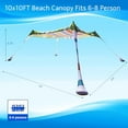 thumbnail image 6 of Beach Tent Sun Shelter 10x10FT, Portable Shade Canopy UPF 50+, with 4 Aluminum Foldable Poles, Protection Beach Shade Canopy, Camping, Fishing, Picnics, Backyard Picnics$$Sport & Recreation Other, 6 of 7