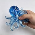 thumbnail image 6 of STPToys Octopus Shaped Stress Relief Gadget, Glitter Soft Slow Rebound Sensory Hand Squeezable Octopus Figurines, Classroom Rewards and Daily Reward Supplies - Blue, 6 of 6