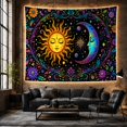 thumbnail image 6 of Boho Sunset Hills with Pair Points Anthropomorphic Face, Serene Boho for Boho Decor Lovers, Desert Sunset Wall Art, Mother'S Day Gift, Tapestry Wall Hanging for Bedroom and Dorm, 6 of 7