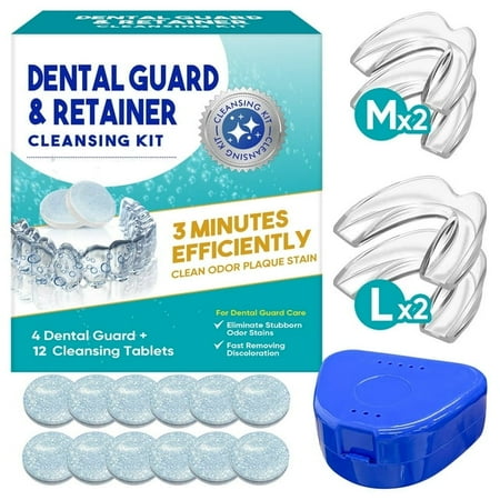2-PACK Mouth Guard for Grinding Teeth at night, Mouth Guard for Sleeping, Night Guards for Teeth Grinding