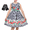 Black Striped, variant on Sunny Fashion Girls Dress Sleeveless Rose Floral Butterfly Garden Party Sundress Cotton Blue 11-12 Years