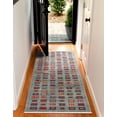thumbnail image 7 of Unique Loom Fars Collection Area Rug - Kish (2' 7" x 10' Runner Blue/Brown), 7 of 7