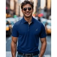 thumbnail image 3 of NY Threads Men's Golf Polo Shirt UPF 70+ Regular Fit Moisture Wicking Quick Dry Performance Short Sleeves Polo, Medium, Royal Blue, 3 of 9