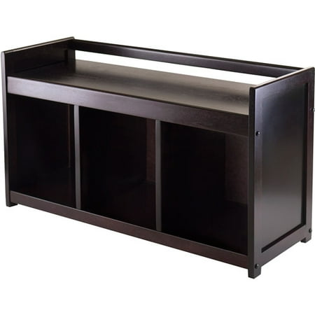 Winsome Wood Addison Entryway Storage Bench, Espresso