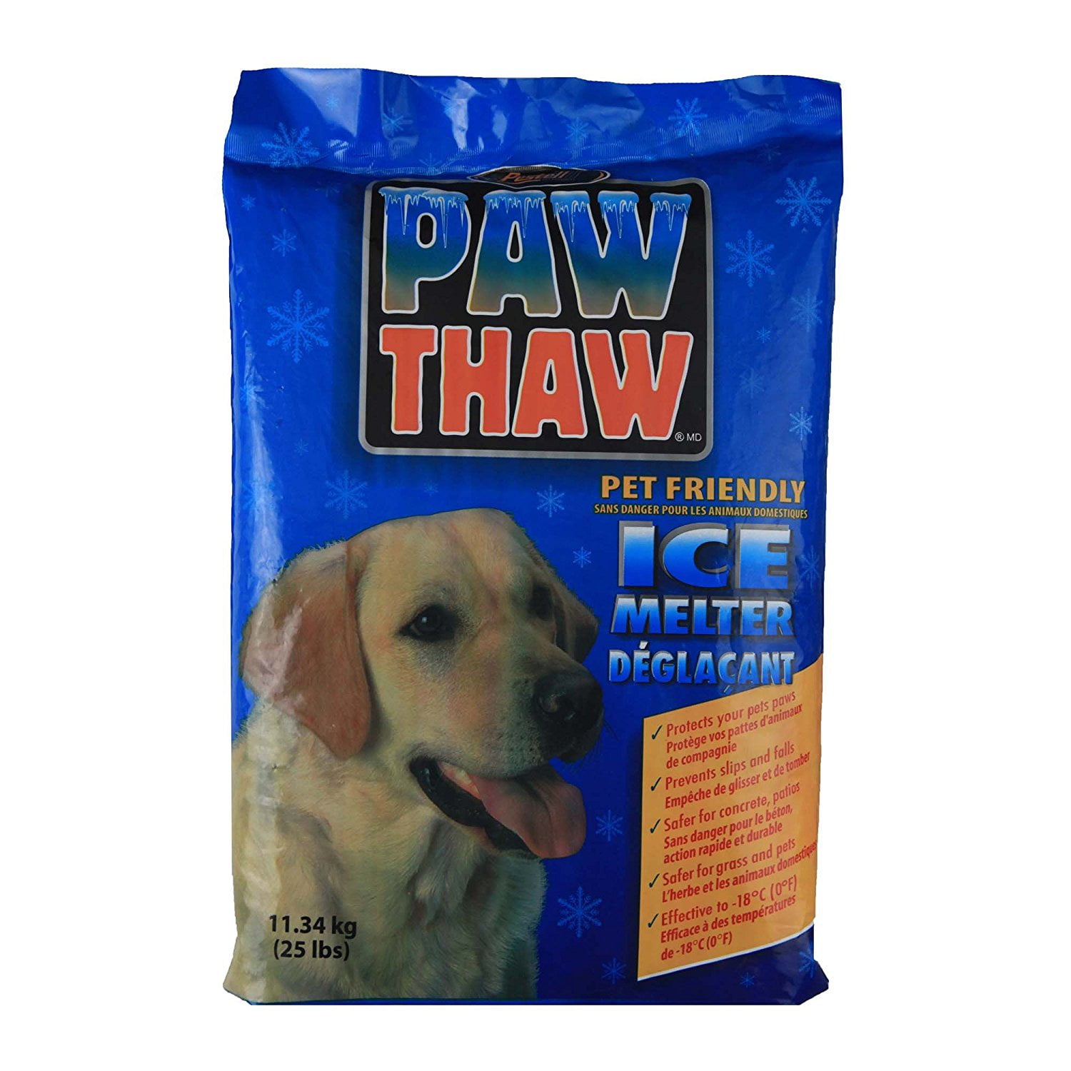 683051 Paw Thaw Ice Melt for Pets, 25Pound Bag, Paw Thaw is a safer, ice melter that will not
