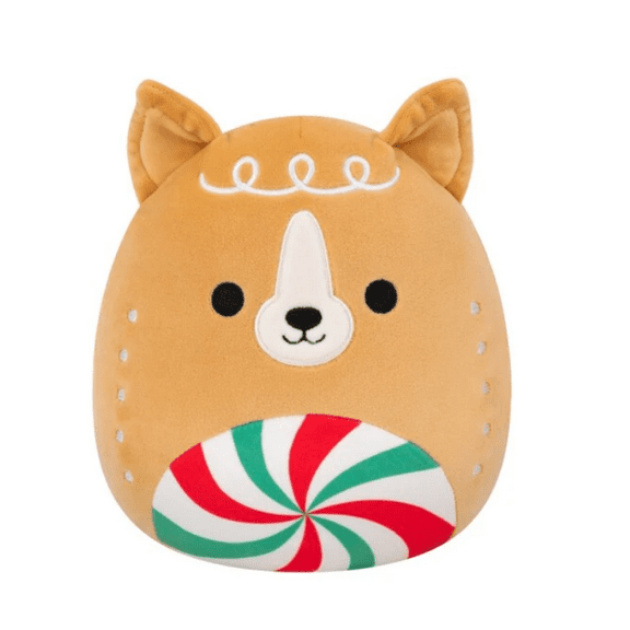 Squishmallows 4.5" Louis the Terrier Dog with Peppermint Stripes – Holiday 2025 Edition