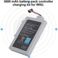 thumbnail image 2 of AVEKI Batterie 3600mah pour Contrôleur WIIU, Batterie Intégrée Rechargeable 3.7V pour Poignée de Contrôleur WIIU, Kit de Charge de Contrôleur de Batterie de Grande Capacité B0514, 2 of 8