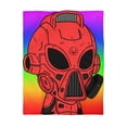 thumbnail image 2 of Lol Rainbow Armored Red Future Alien Cyborg Machine Visitor Microfiber Duvet, 2 of 7