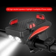 thumbnail image 5 of Yuedong 4 In 1 Multifunctional Bike Light Flashlight Headlight Bike Horn Mobile Phone Stand Power Bank Cycling Front Lamp, 5 of 12