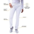thumbnail image 3 of Adar Pro Scrubs For Women - Skinny Leg Yoga Scrub Pants - P7102P - White - 3X, 3 of 7