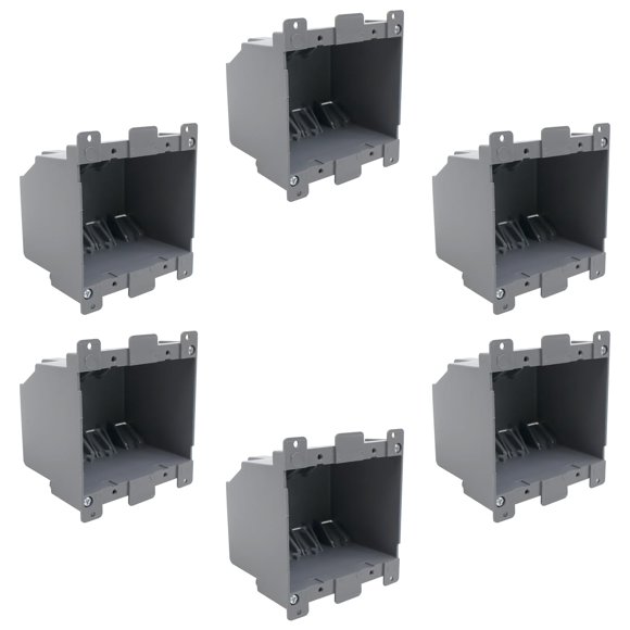 Caja de enchufe eléctrico YQSIYU de 2 bandas de plástico de 26 pulgadas cúbicas