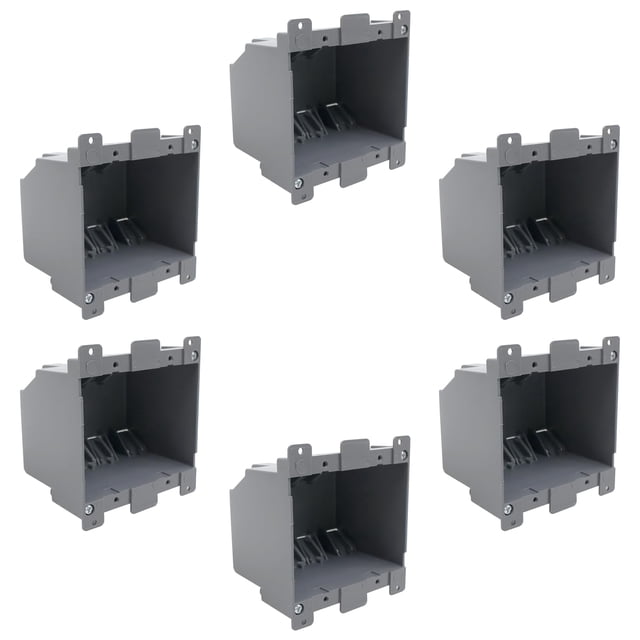 Caja de enchufe eléctrico YQSIYU de 2 bandas de plástico de 26 pulgadas cúbicas
