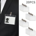 thumbnail image 1 of Agiferg Card Protector Immunization Record Cards Holder Clear Plastic Sleeve With Clip, 1 of 5