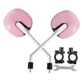 thumbnail image 1 of amagogo 2 Pieces Bicycle Rearview Mirror Wide View Bar End Mirror Electric Bike Rearview Pink, 1 of 10