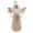 Angel with Star, variant on Fennco Styles 4" H Handmade Wool Blend Beige Angel with Star Ornament 1-Piece - Creative Christmas Figurine for Christmas Tree Décor, Holiday, Home, Tabletop and Kids Room Decorations