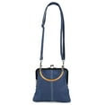 thumbnail image 2 of Deago Denim Crossbody Tote Bags for Women, Mini Blue Denim Totebag Kiss Lock Purses and Handbags Accessories, 2 of 9