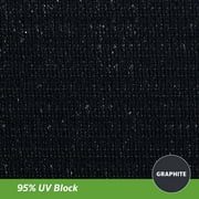 Coolaroo Premium Sun Shade Sail with Hardware Kit 95٪ UV Block Protection for Backyard، Garden، Patio، 165 x 911 Rectangle، Graphite