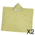 thumbnail image 1 of 2x Poncho de Lluvia de Emergencia Manta Térmica Mylar Space Ropa Impermeable a Prueba de Lluvia Jersey Impermeable con Capucha Chaqueta Impermeable Pa 2 piezas, 1 of 8