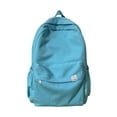 thumbnail image 4 of Mochila de color sólido, mochila para portátil, mochila clásica bonita estética, mochila informal para gimnasio, trabajo, Camping, mujer, hombre, Unis , Azul, 4 of 7