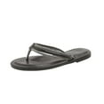 thumbnail image 2 of 2025 Sandals for Women Clearance, Xunlbb Summer New Women's Large Size Rhinestone Flat Toe Sandals Flat Everything Beach Slippers(Black,Size:36), 2 of 6