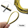 thumbnail image 5 of Gold Tone 16.4ft /5M Car Interior Trim Strip Rubber U Shape Door Guard Line Door Edge Seal Gap Fillers Protector, 5 of 6