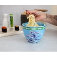 thumbnail image 4 of Bowl Bop Blue Dragons Japanese Dinnerware Set | 16-Ounce Ramen Bowl, Chopsticks, 4 of 7
