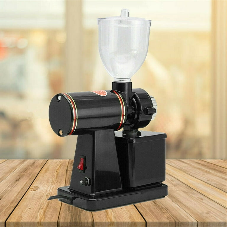 DENEST Commercial Electric Coffee Bean Grinder Espresso Stainless Steel  110V 100W Black 