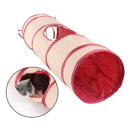 Portable Cat Funny Tunnel Playground Lightweight Hideout Supplies Cage Toys Funny Toy for Small Animals Guinea Puppy Gerbil Rat Hamster