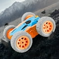 thumbnail image 2 of Racing Toy​​ 360° Stunt RC Car, 8x6x3 Inch Double-Sided Drifter with LED Lights, Rechargeable Remote Control Racing Toy​ 360° Spins​​, 2 of 7
