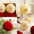 thumbnail image 5 of Adornos navideños de bolas de champán rojo de 6/8 cm, decoración para árbol de Navidad de Año Nuevo, colgante de esferas navideñas nuevas 2024, 5 of 5