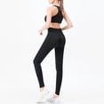 thumbnail image 4 of Afdoent Women 2 Piece Workout Sets Solid Color Sports Bra Seamless High Waisted Leggings Yoga Gym Activewear, 4 of 4