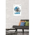 thumbnail image 2 of NFL Detroit Lions - Drip Helmet 20 Wall Poster, 14.725" x 22.375", Framed, 2 of 3