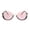 clear grey pink, variant on Womens Mod Gothic Unique Retro Panel Plastic Butterfly Designer Sunglasses Clear Grey Pink