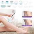 thumbnail image 1 of Fiudx Artículos en oferta con ofertas flash Depiladora para mujeres Depiladora 6 en 1, afeitadora, cepillo facial, masaje facial y exfoliante corporal, depilación recargable IPX7 para mujeres, 1 of 7