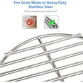 thumbnail image 6 of TONGAO 9" Stainless Steel Charcoal Fire Grate, Fits Large & Mini-Max Green Egg/Kamado Grills, Replacement Accessory, 6 of 6