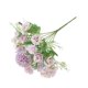 thumbnail image 4 of Decoración floral para el hogar Ramo de flores de rosas artificiales Boda Ramo de flores falsas de tela de seda nupcial, Morado claro Eigraketly HA6621-01B, 4 of 6