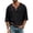 Black, variant on Men's V Neck Linen Tops Solid Half Sleeve Breathable Loose Fit Casual Pullover Tees Lightweight Daily Vacation Outdoor Summer Shirts White L