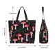 thumbnail image 5 of Fotbe Red Mushrooms Bolsa Tote Estética de Lona con Estampado para Mujer - Bolsa Reutilizable de Hombro Casual para Vacaciones, Compras, Trabajo y Gimnasio, 5 of 8