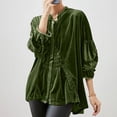 thumbnail image 2 of Akafmk Womens Long Sleeve Maternity Tops,Womens Maternity Solid Color Velvet Long Sleeve V Neck Fashion Casual Pregnancy Pregnant Mama Everyday Tops, 2 of 4