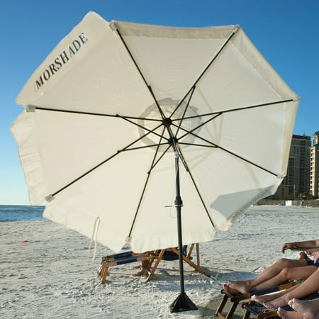 Morshade 9-ft. Heavy-Duty Wind-Resistant Telescoping Beach Umbrella with