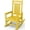 Yellow, variant on KINGYES HDPE Rocking Chairs Outdoor, Patio Rocking Chairs Smooth Porch Rocker for Deck Lawn Yard, Yellow