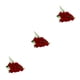 thumbnail image 1 of Flores artificiales Wosthever decorativas de color sólido 10 piezas rojas, 1 of 6