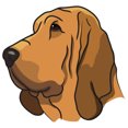 thumbnail image 2 of Bloodhound Decal | Indoor/Outdoor | Dog Lover Super Cute Sticker for SUV Windows, Dorm Rooms, Bedroom, Offices | SignMission personalized gift | 18", 2 of 2