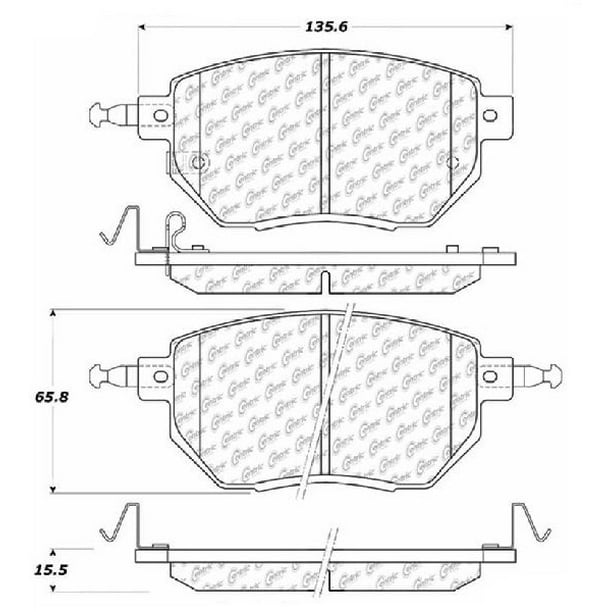 Go Parts Oe Replacement For 2005 2006 Nissan Altima Front Disc Brake Pad Set For Nissan Altima Se R Walmart Com