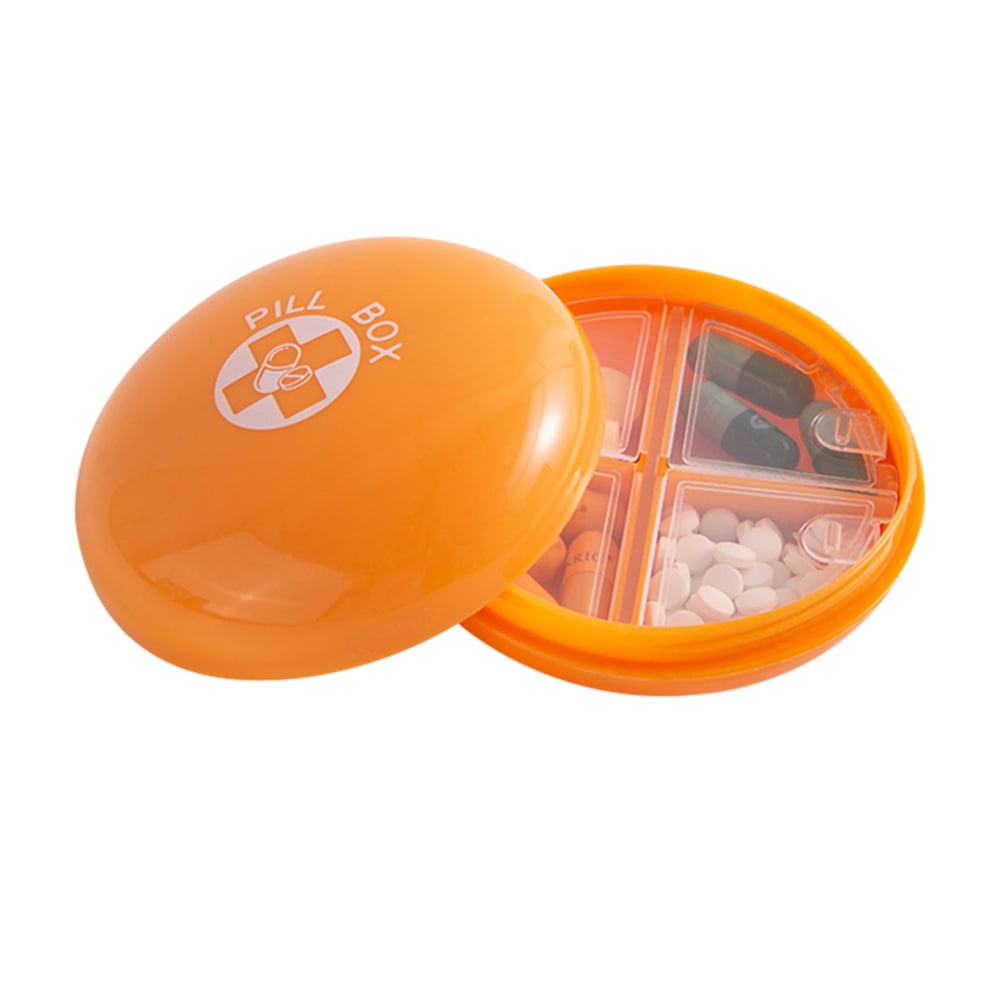 Drug Dispensing Box Travel Pill Organizer Box Portable Pill Case with 6