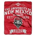 thumbnail image 2 of "NCAA New Mexico Lobos Plush Raschel Throw Blanket, Cherry, 50 x 60", 2 of 2